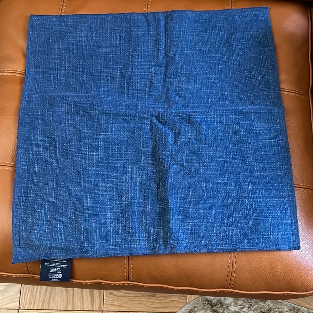 New Ralph Lauren home collection Denim Sham / pillow case 18”x18”
